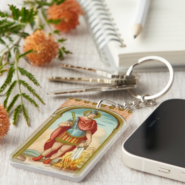 St. Florian of Lorch (BK 32) Leere oder DIY Back Schlüsselanhänger (Vorderseite rechts)