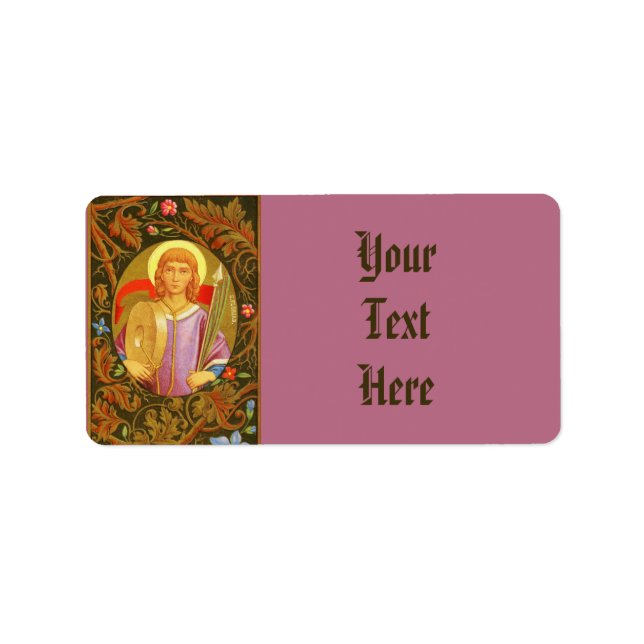 St. Florian (PM 03) Vollblutlab Adressaufkleber (Vorne)