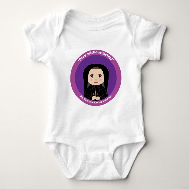 St. Frances Xavier Cabrini Baby Strampler (Vorderseite)