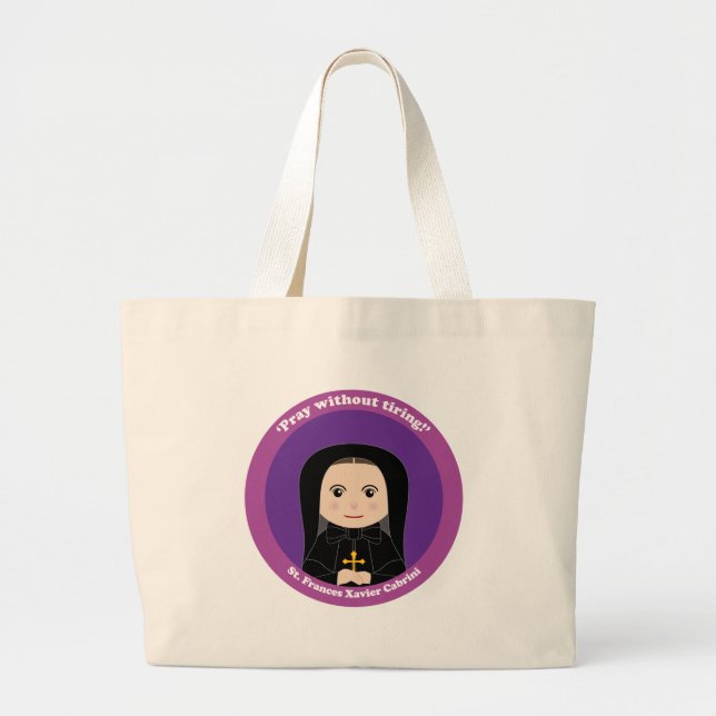 St. Frances Xavier Cabrini Jumbo Stoffbeutel (Vorne)