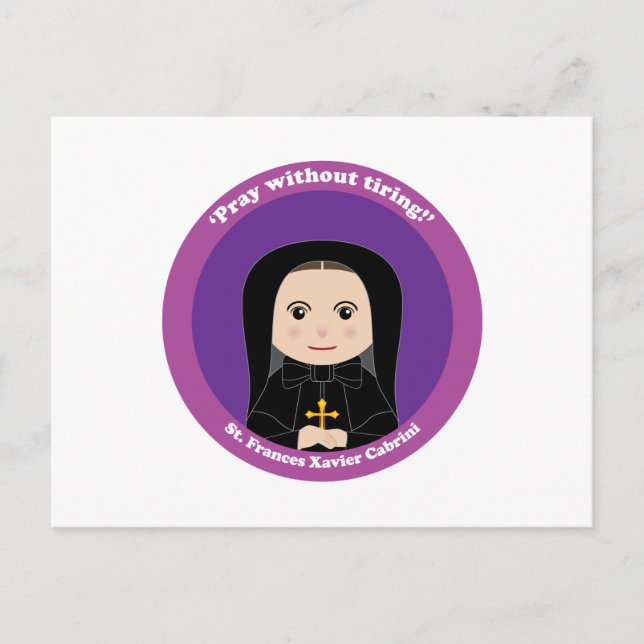 St. Frances Xavier Cabrini Postkarte (Vorderseite)