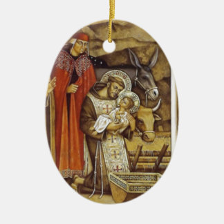 St Francis am Nativity, Tassenschlüsselkette Keramikornament