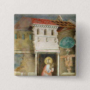 St Francis, das in der Kirche von San betet Button