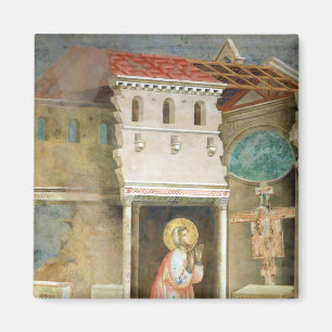 St Francis, das in der Kirche von San betet Magnet