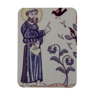 St Francis, das mit dem Vogel spricht Magnet
