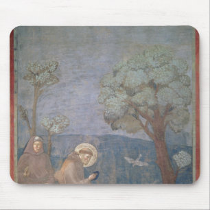 St Francis, das zu den Vögeln, 1297-99 predigt Mousepad