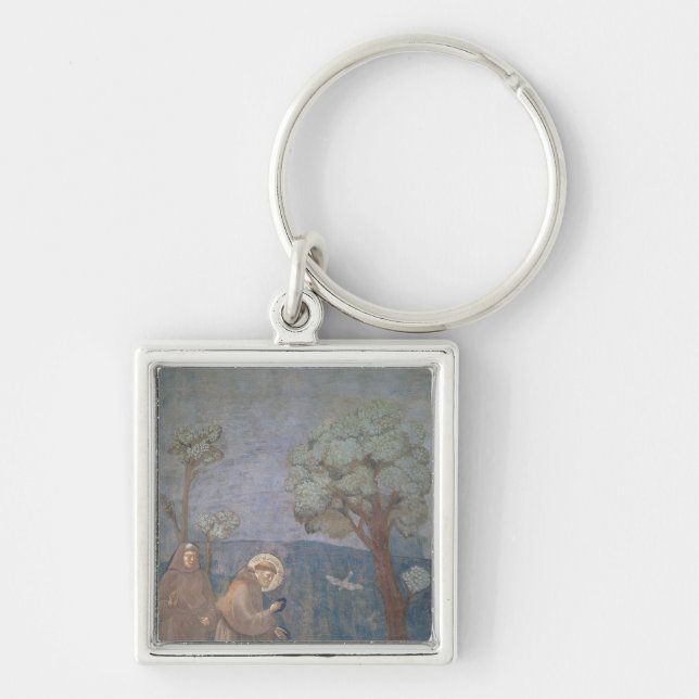 St Francis, das zu den Vögeln, 1297-99 predigt Schlüsselanhänger (Vorne)