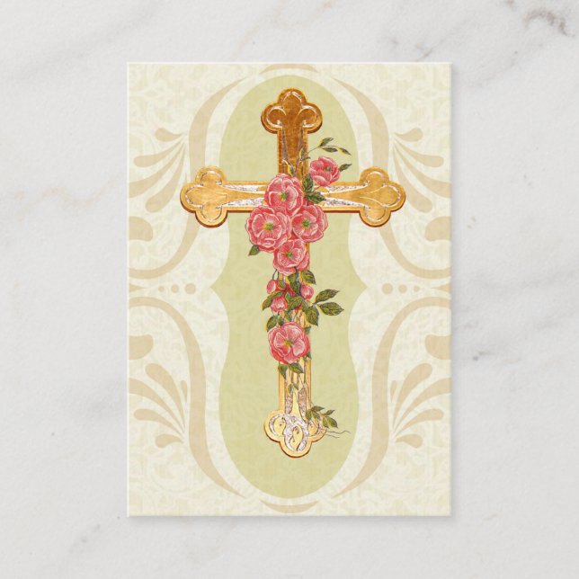 St Francis de Sales auf "IHRER QUER" heiligen Visitenkarte (Vorderseite)