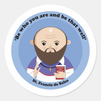 St. Francis de Sales Runder Aufkleber
