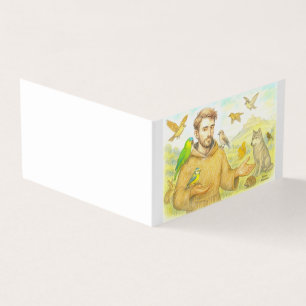 St. Francis - die Predigt für Vögel und Tiere Visitenkarten