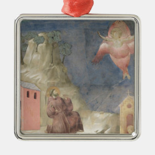 St. Francis Empfang der Stigmata, 1297-99 Ornament Aus Metall