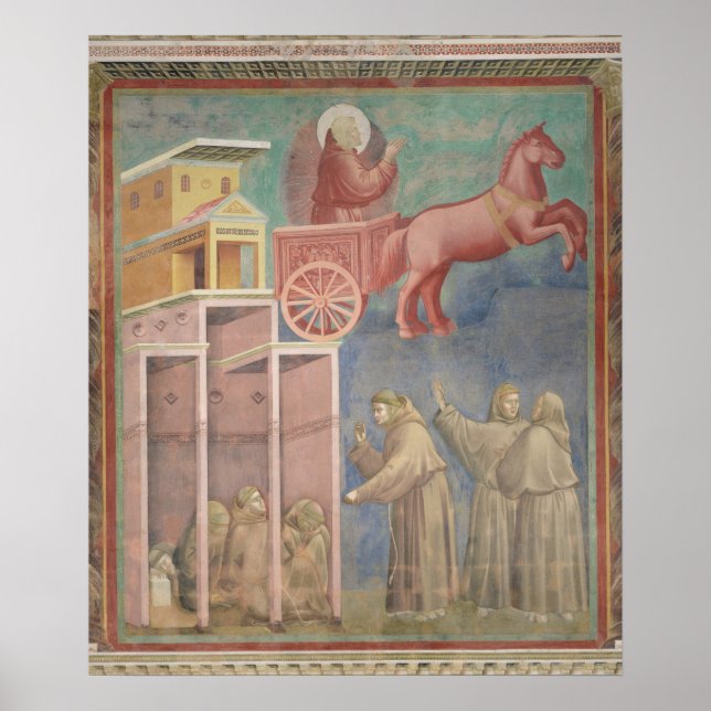 St. Francis erscheint seinen Begleitern Poster (Vorne)