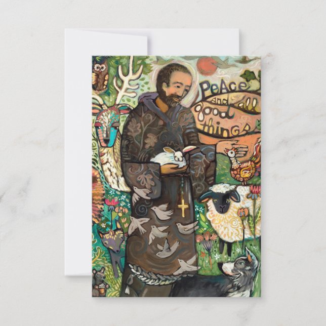 St. Francis Gebetskarte, Friedensgebet (Vorderseite)