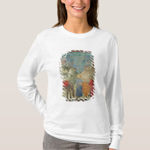 St Francis gibt einem Fremden seinen Mantel T-Shirt