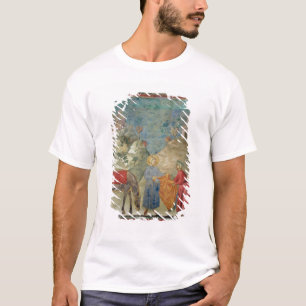 St Francis gibt einem Fremden seinen Mantel T-Shirt