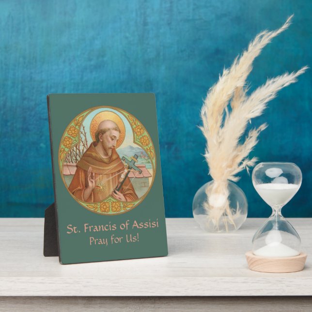 St. Francis of Assisi (BK 002) 5"x7" Fotoplatte (Seite)
