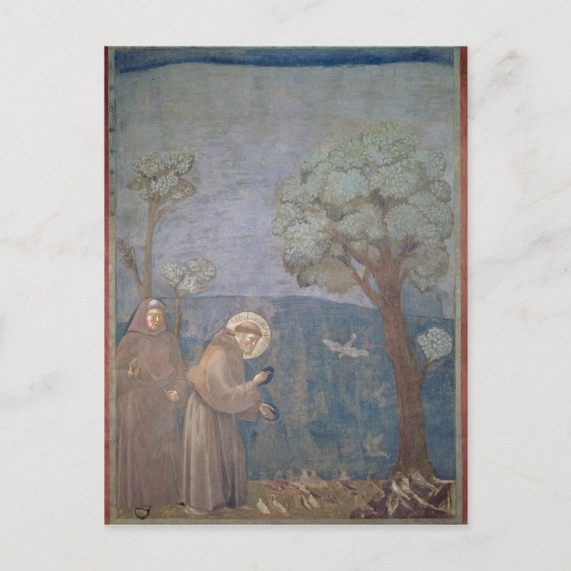 St. Francis Preaching to the Birds, 1297-99 Postkarte (Vorderseite)