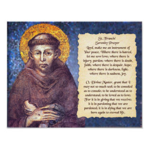 St Francis Ruhe-Gebet Fotodruck