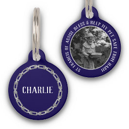 St Francis Safe Pet Protector Name Photo Chain Haustiermarke