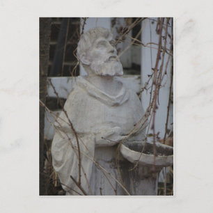 St. Francis Statue Postkarte