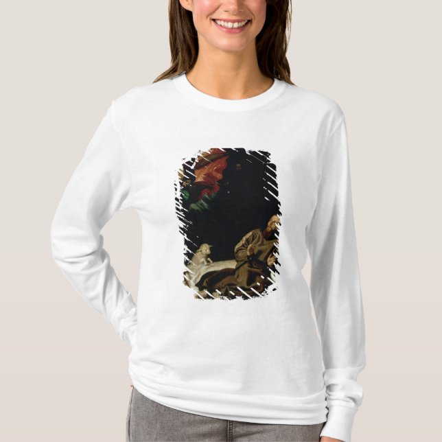 St Francis tröstete durch einen Engels-Musiker T-Shirt (Vorderseite)