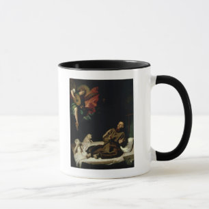 St Francis tröstete durch einen Engels-Musiker Tasse