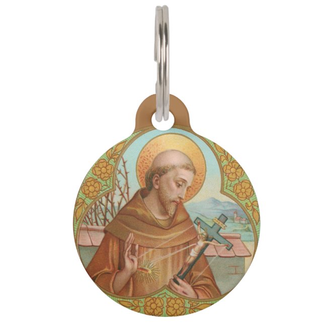 St. Francis von Assisi (BK 002) Haustiermarke (Vorderseite)