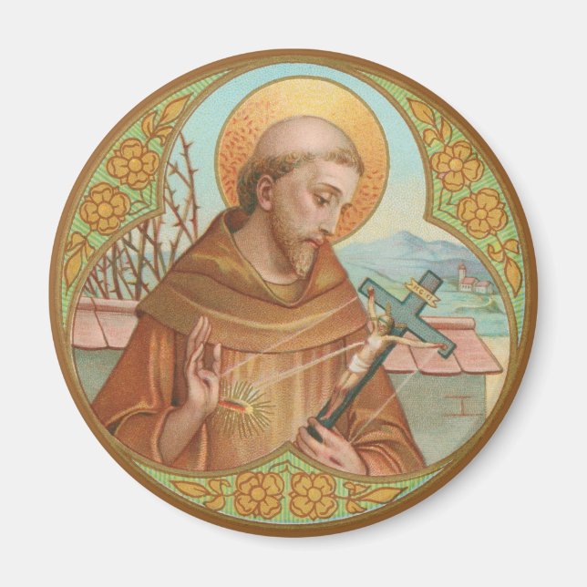 St. Francis von Assisi (BK 002) Magnet (Vorne)