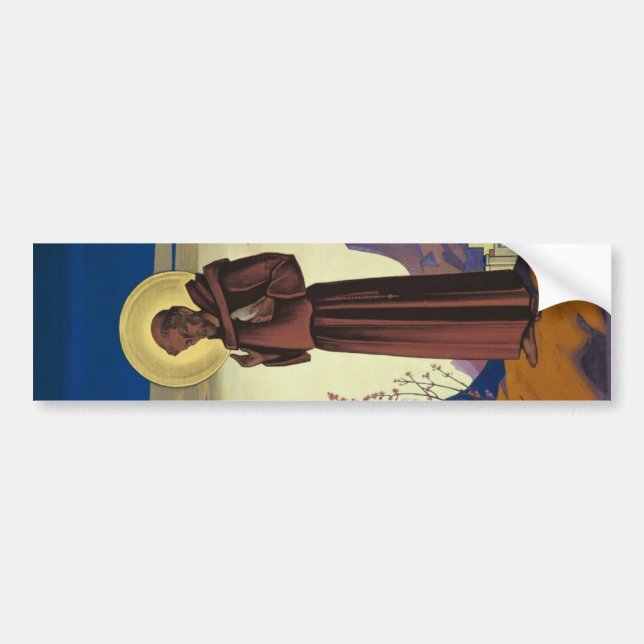 St. Francis von Assisi (Christlicher Heiliger) Autoaufkleber (Vorne)