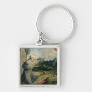 St Francis von Assisi die Schanden empfangend Schlüsselanhänger
