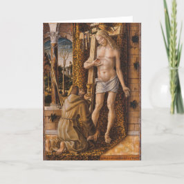 St. Francis von Assisi Gebet Christus Karte