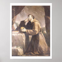 St. Francis von Assisi im Gebet