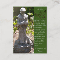St. Francis von Assisi-Künstlern - Gebetskarte (Fl