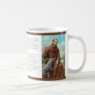 St Francis von Assisi mit Wolf Kaffeetasse