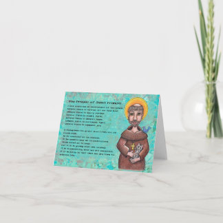 St Francis von Assisi Notecard Karte