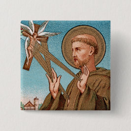 St. Francis von Assisi, Pater Seraphicus (SAU 040) Button