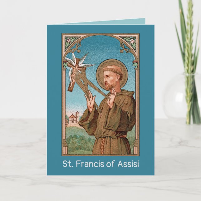 St. Francis von Assisi, Pater Seraphicus (SAU 040) Karte (Vorderseite)