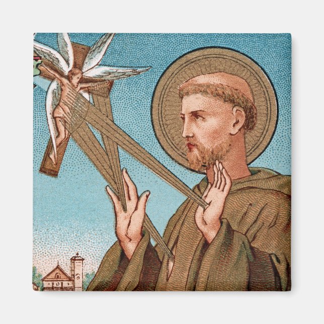 St. Francis von Assisi, Pater Seraphicus (SAU 040) Magnet (Vorne)