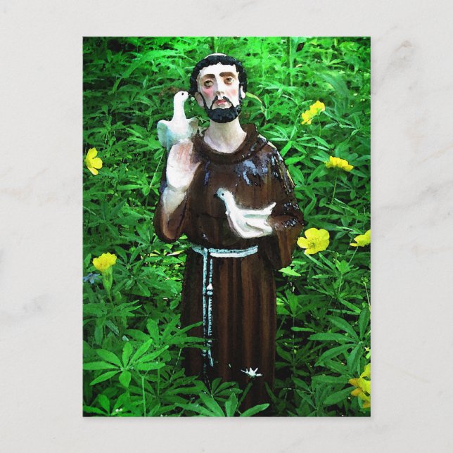 St. Francis von Assisi Postkarte (Vorderseite)
