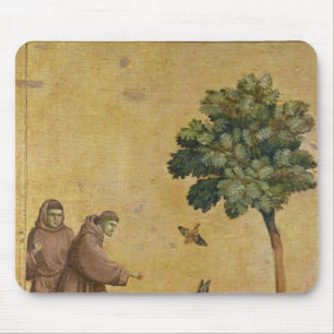 St Francis von Assisi predigend zu den Vögeln Mousepad