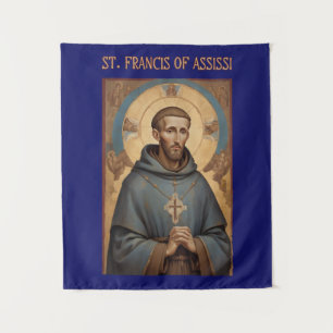 St. Francis von Assisi römisch-katholische Tapestr Wandteppich