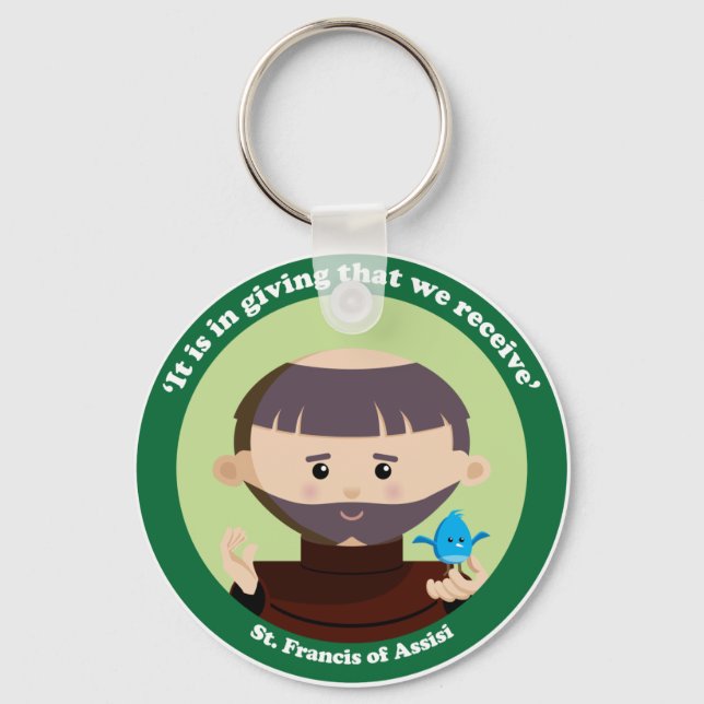 St. Francis von Assisi Schlüsselanhänger (Vorderseite)