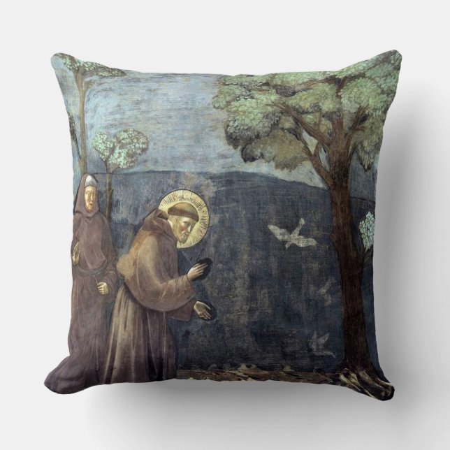 St. Francis von Assisi Schutzheilige der Tiere Kissen (Vorderseite)