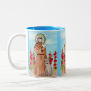 St. Francis Watercolor Zweifarbige Tasse