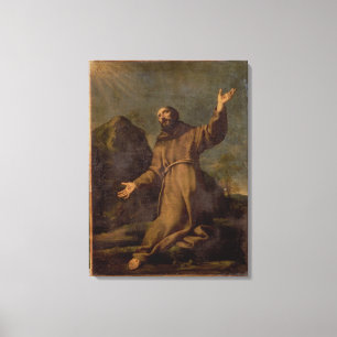 St Francis, welches die Schanden empfängt Leinwanddruck