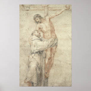 St Francis, welches die Welt und die Umfassung Poster