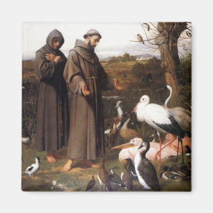 St. Franziskus & Vögel Magnet