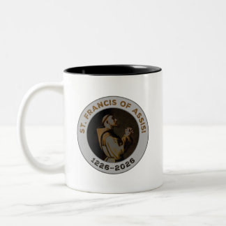 St. Franziskus von Assisi 1226–2026 & Gebetsgesche Zweifarbige Tasse