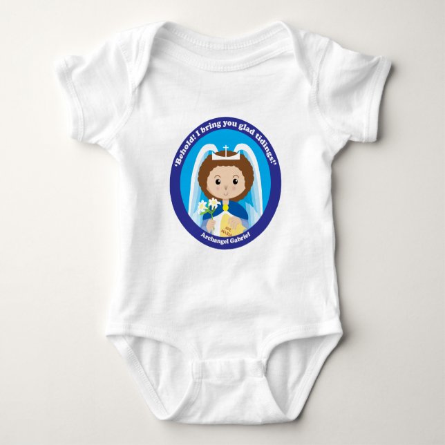 St. Gabriel der Erzengel Baby Strampler (Vorderseite)