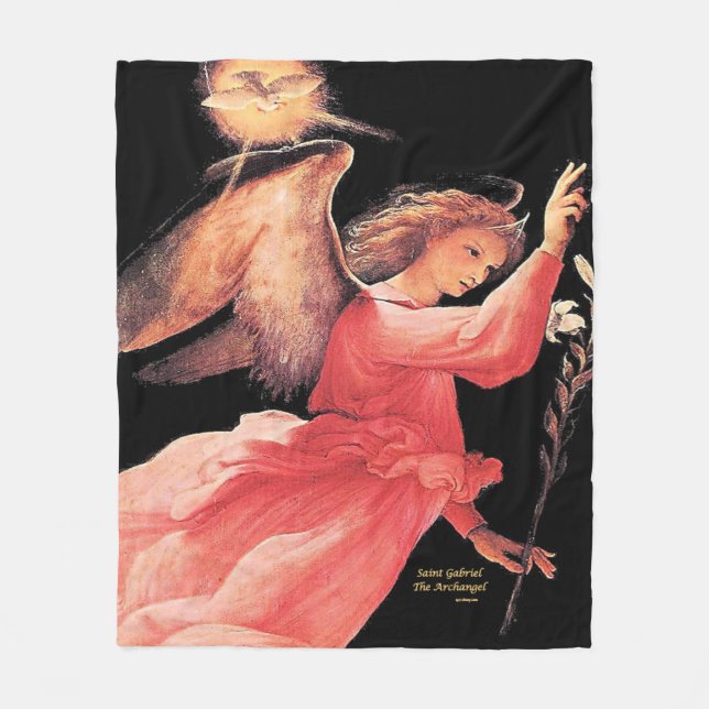 St. Gabriel der Erzengel Fleecedecke (Vorderseite)